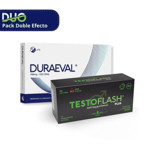 DURAEVAL y TESTOFLASH PLUS Pack máximo rendimiento