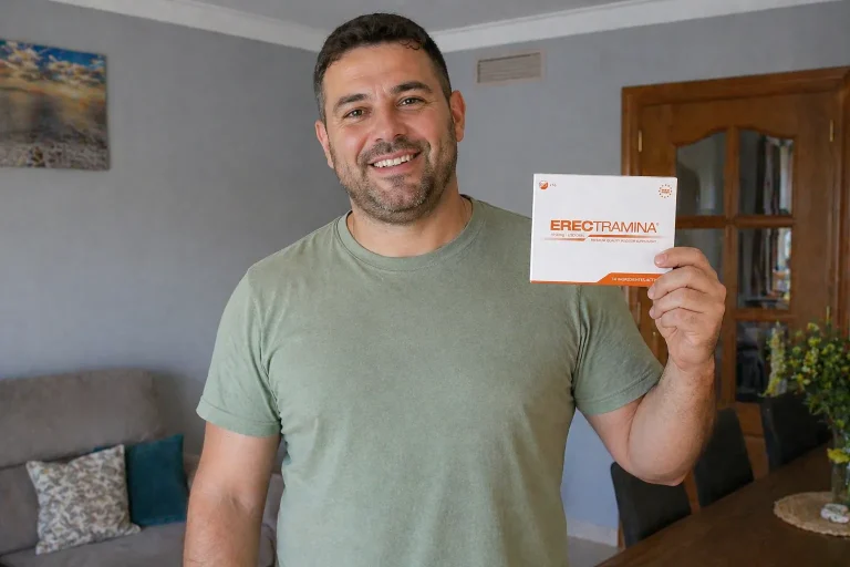 "Sinceramente, ya estaba perdiendo la esperanza porque no respondía como antes. Me costaba incluso empezar… Con esto he vuelto a tener erecciones firmes y aguantar sin preocuparme. Me ha cambiado bastante la situación."